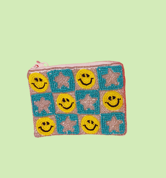 Smiles and Checkers Coin Purse