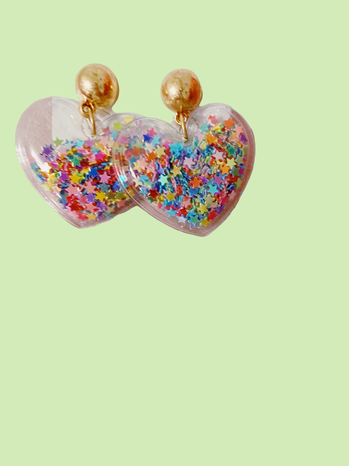 Confetti Heart Dangles